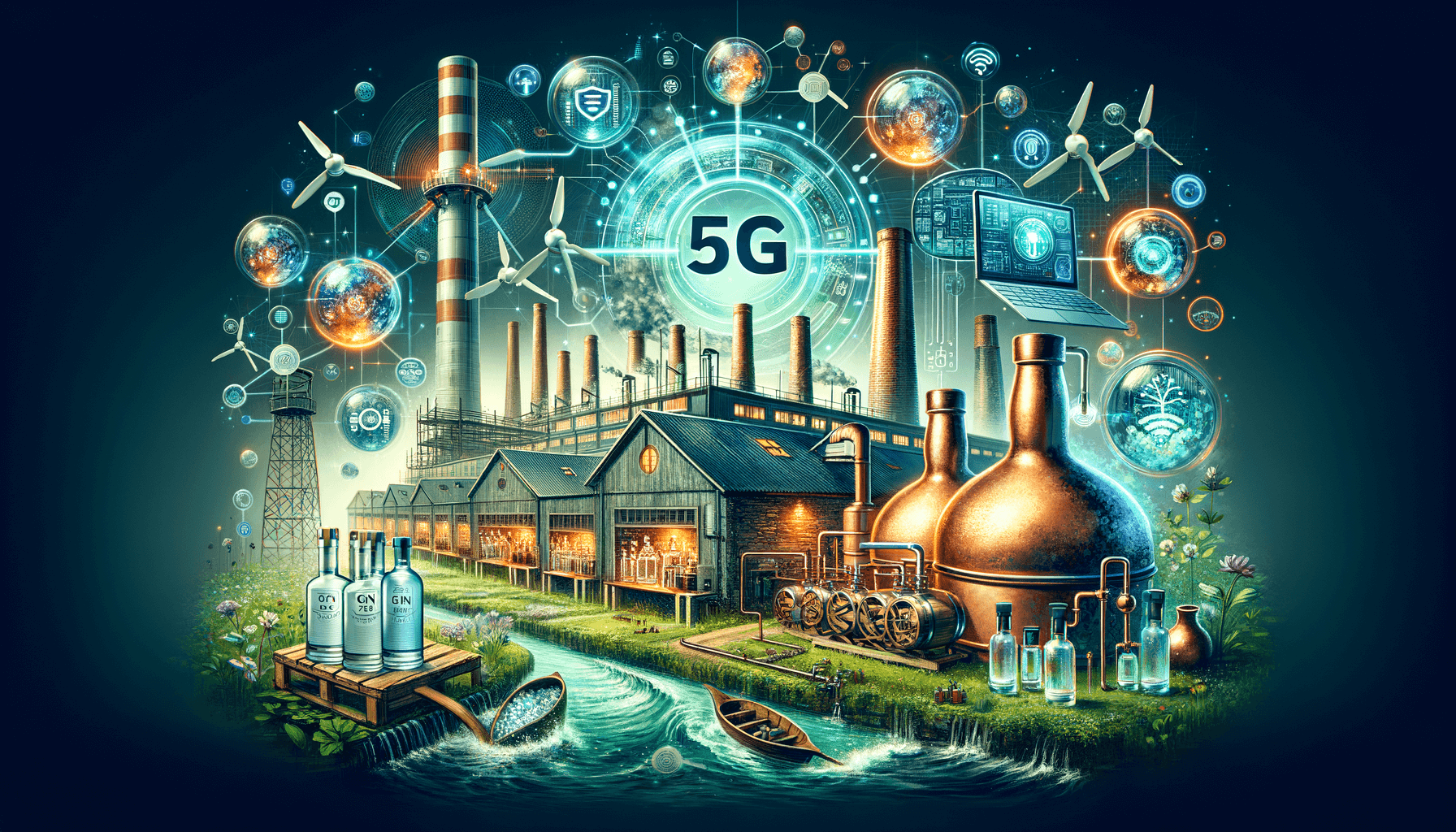 5G e o Setor de Bebidas: Logística Avançada para Distribuição de Gins Premium